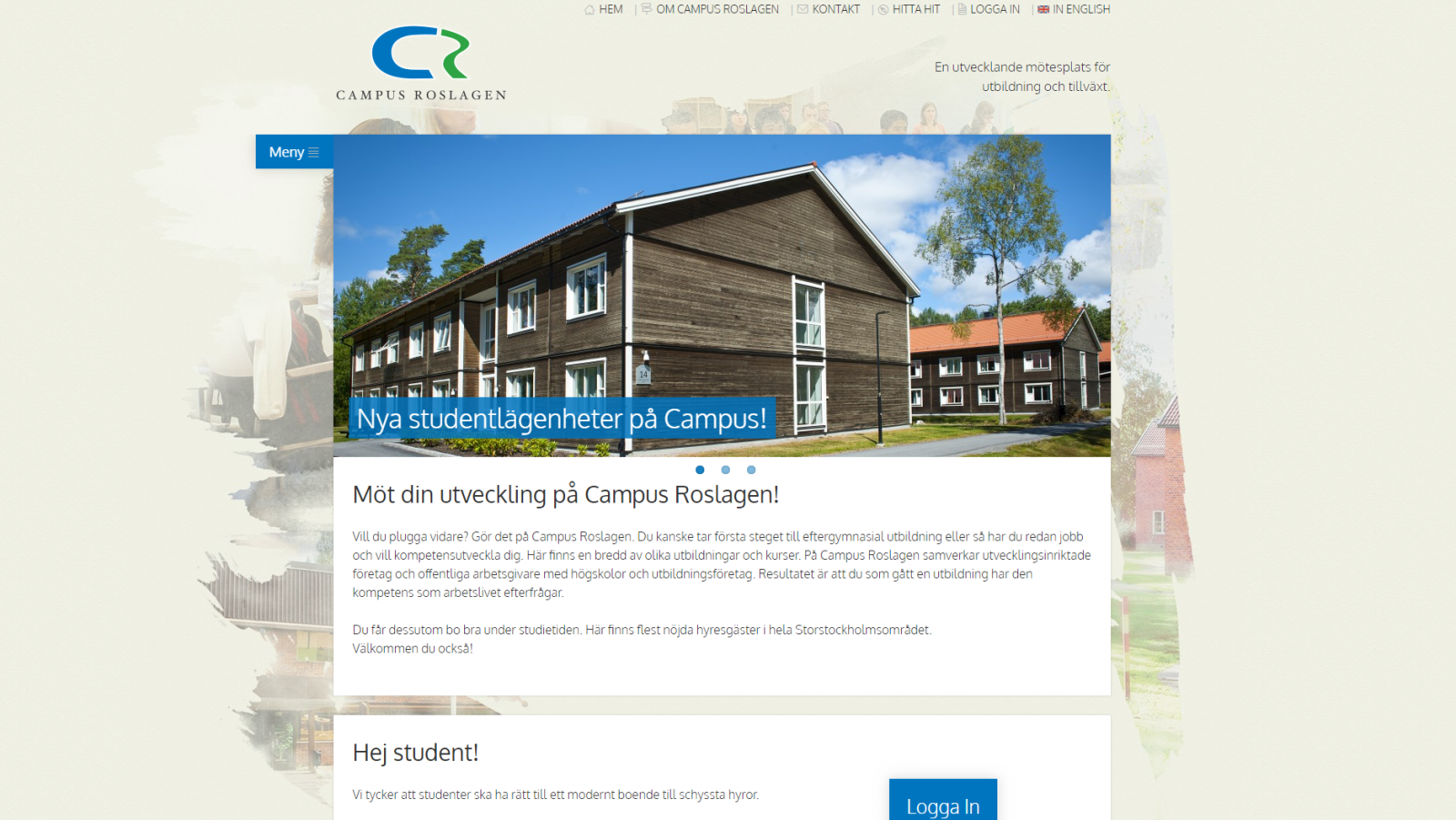 Nytt utseende på hemsidan