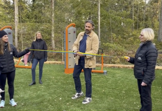 Invigning av Campus Roslagens utegym i Norrtälje