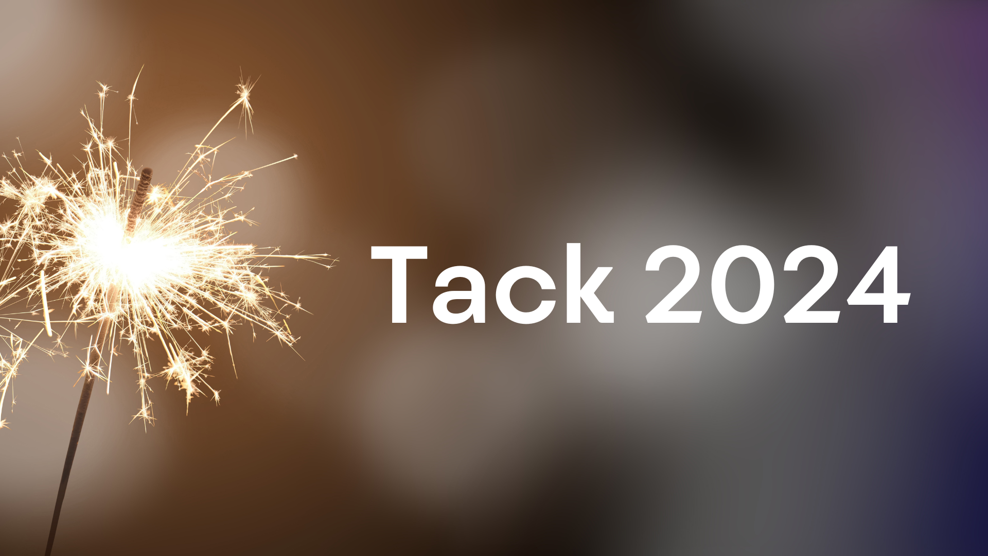 Header med ett tomtebloss och texten "Tack 2024"